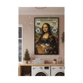 Safir Design Mizahi Mona Lisa Portresi Duvar Sanatı | Modern Çerçeveli Tablo