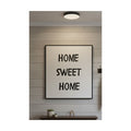 Safir Design Minimalist Home Sweet Home Yazılı Siyah Beyaz Çerçeveli Tablo