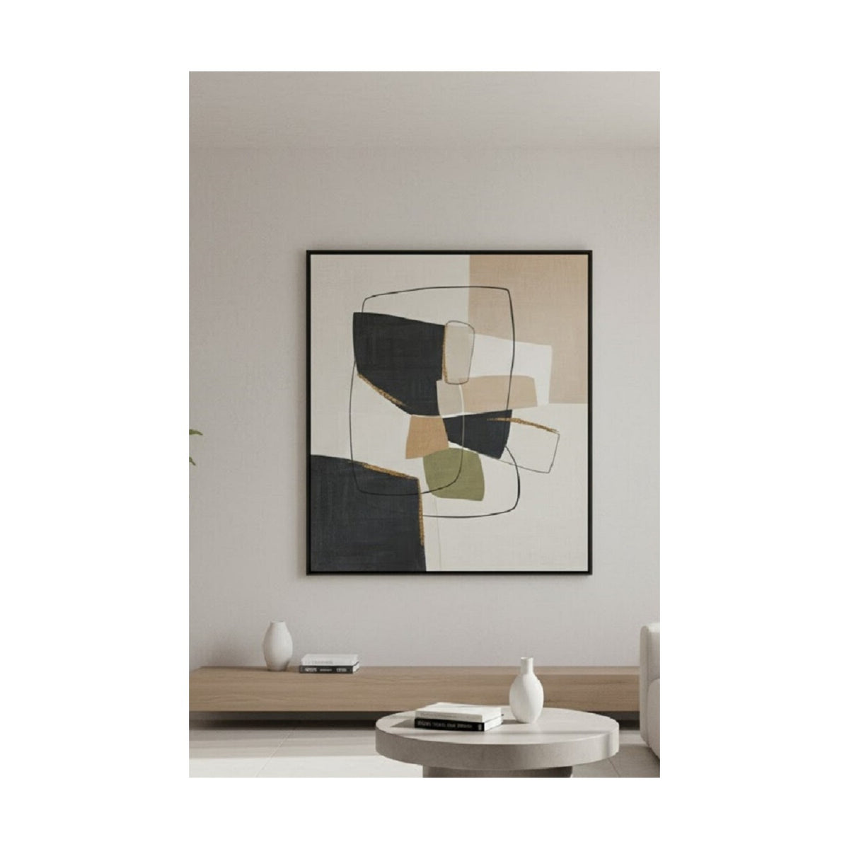 Safir Design Modern Minimalist Soyut Çerçeveli Tablo