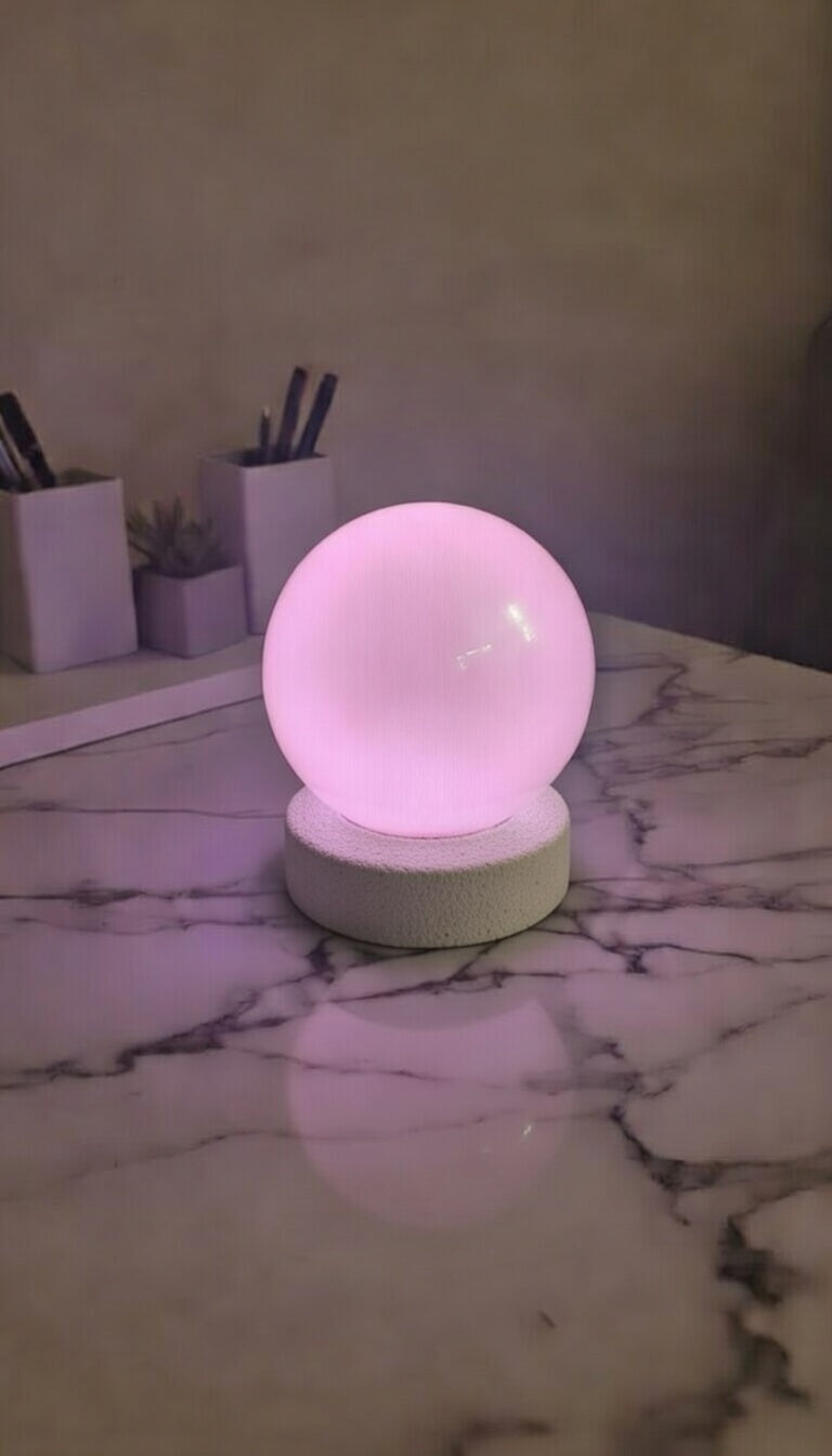 Safir Design Minimalist Renk Değiştiren Gece Lambası - USB Bağlantılı
