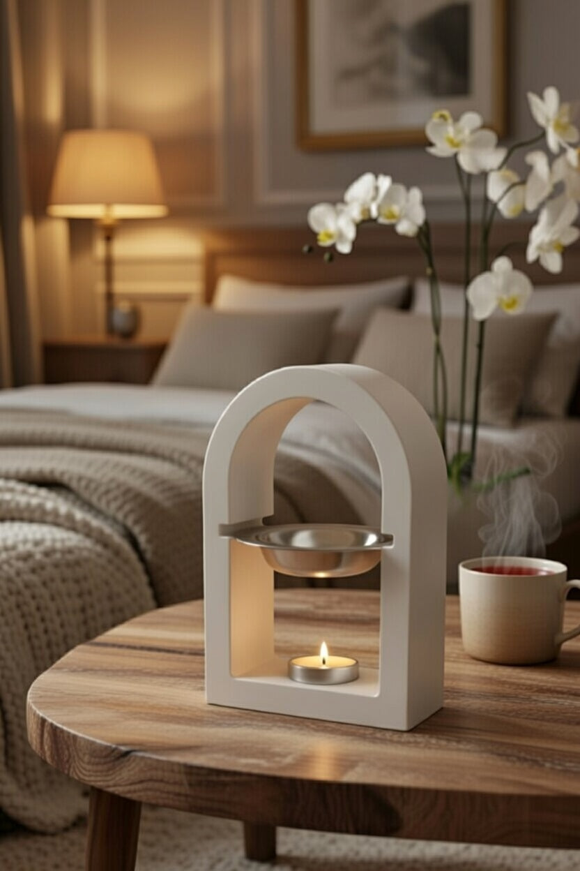 Safir Design Modern Buhurdanlık ve Uçucu Yağ Seti