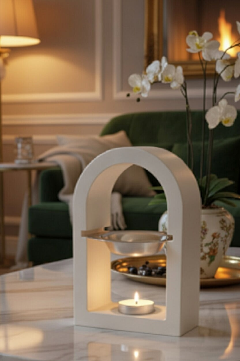 Safir Design Modern Buhurdanlık ve Uçucu Yağ Seti