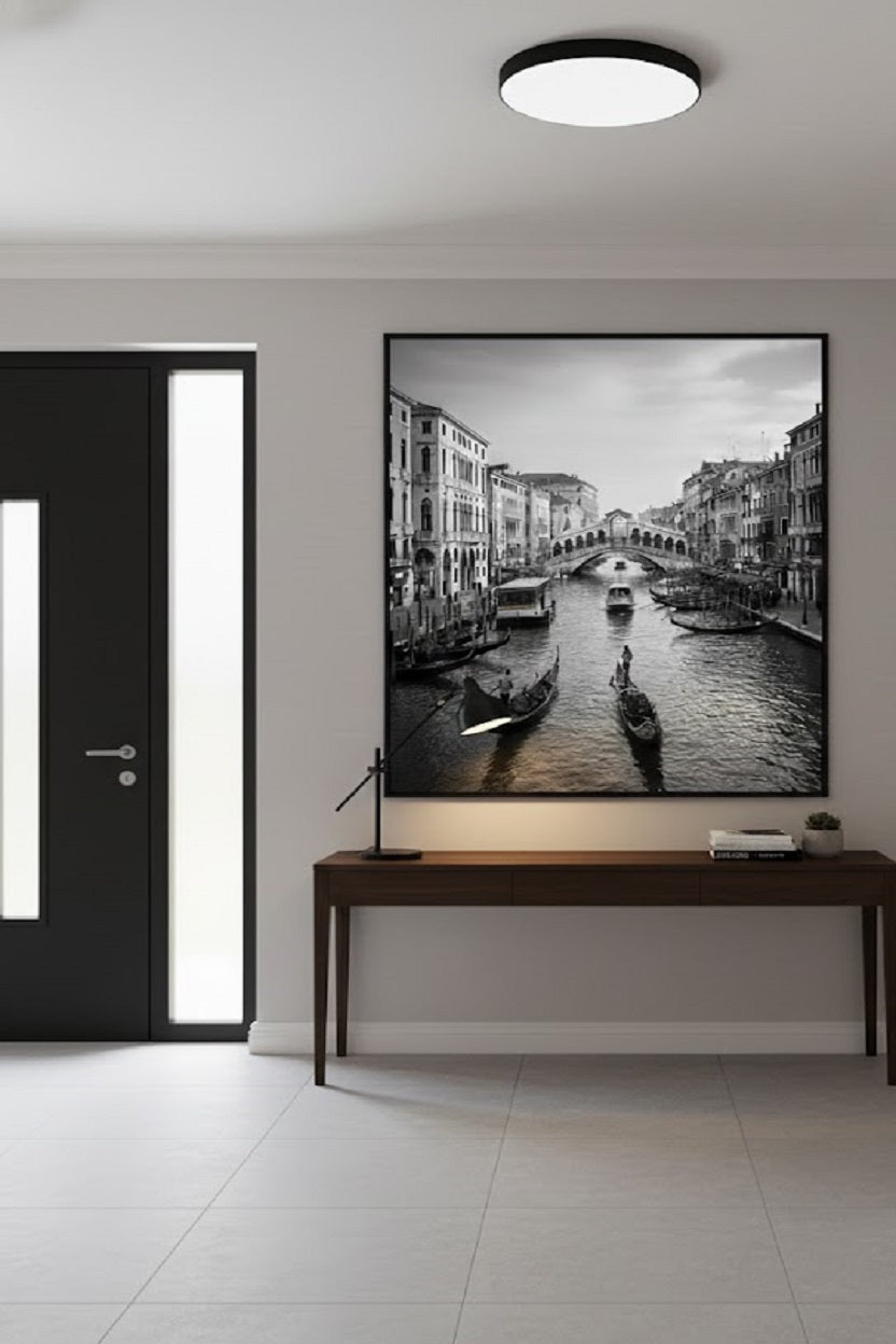 Safir Design Modern Venedik Manzarası Çerçeveli Tablo