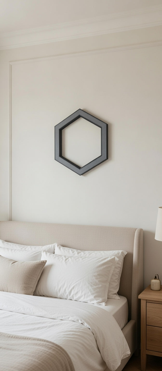 Safir Design Dekoratif LED Aydınlatmalı Altıgen Duvar Süsü