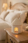 Safir Design  Sıcak Yuva Tasarım Mumluk - Tealight Mumlu Ev Mumluk