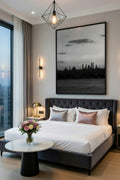 Safir Design Siyah Beyaz İstanbul Çerçeveli Tablo