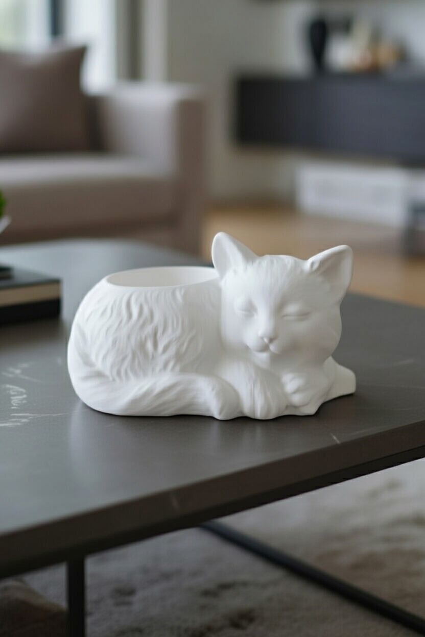 Safir Design Uyuyan Kedi Biblo ve Takı Organizer