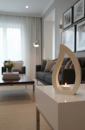 Safir Design Minimalist Damla Formlu Mumluk - Modern Ev Dekorasyonu Mum Bizden
