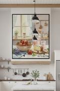 Safir Design Mutlu Mutfak Çerçeveli Tablo