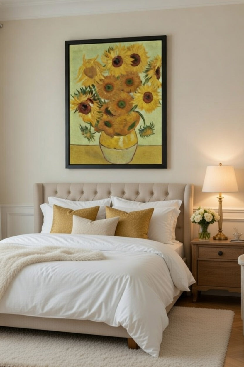 Safir Design Sarı Ayçiçekleri Çerçeveli Tablo