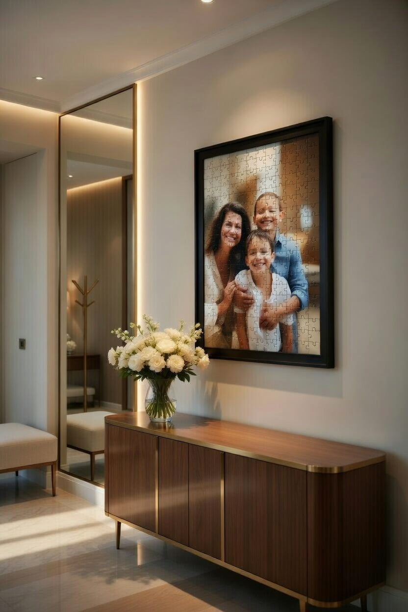 1000 Parçalık Puzzle Çerçevesi - Siyah Ahşap Çerçeve (50x70 cm)