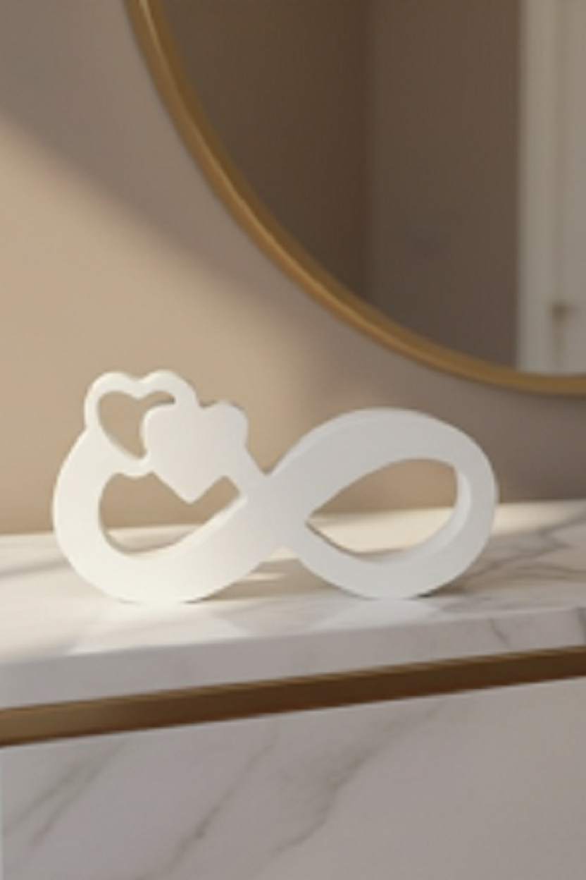 Safir Design Modern Kalp Figürlü Dekoratif Obje